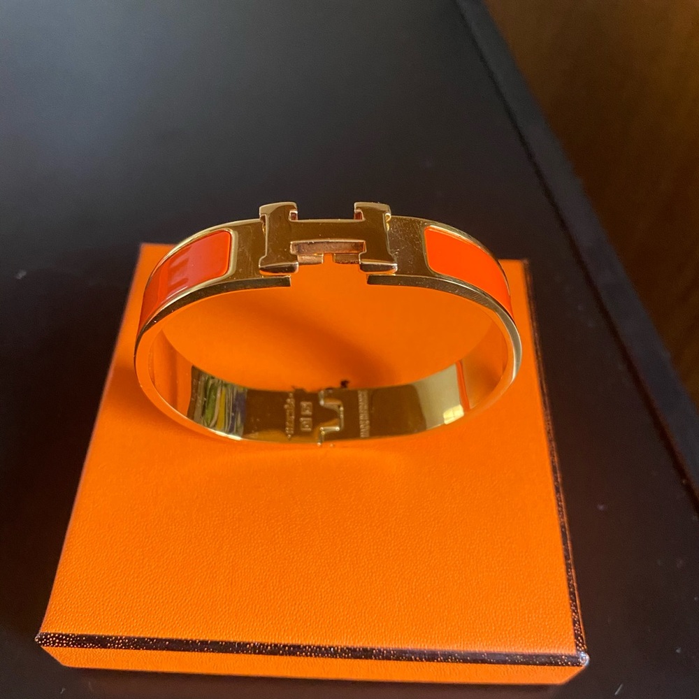 Hermès H Bracelet Orange size M  THIS ITEM IS SOLD